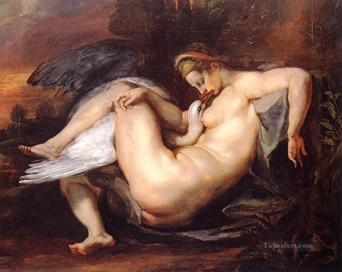 rubens Leda and the Swan Classic nude Oil Paintings